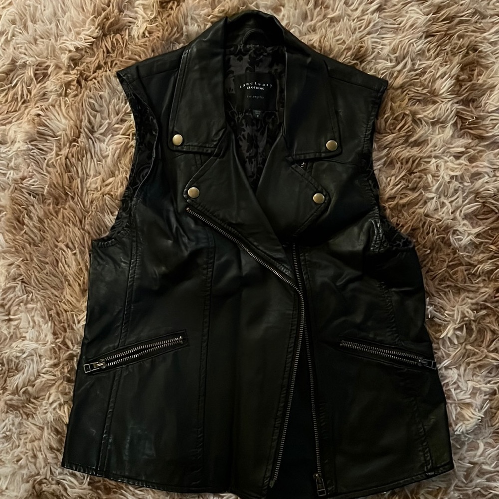 Vegan leather vest